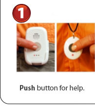 1) Press your Medical Alert Button when you need help How it works - Step One