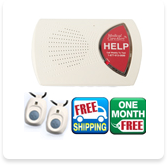 HOME Medical alert system with 2 medical alert buttons