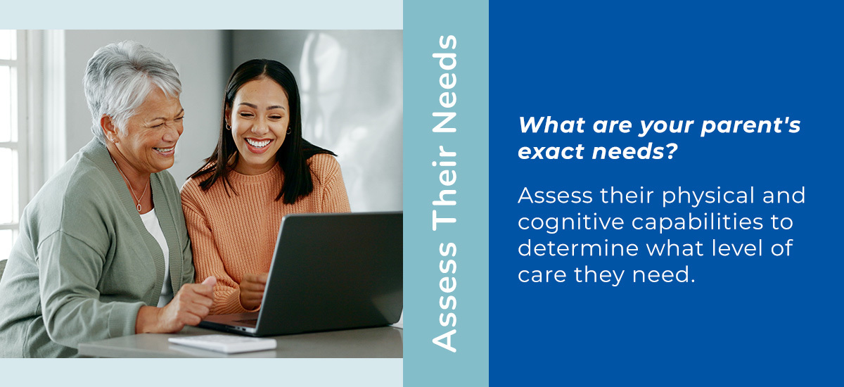 assess your parents needs